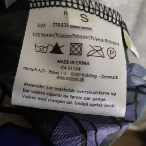 Numph pleated midi dress abstract medium - Picture 5 of 6